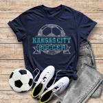 Kansas City Rhinestone T-Shirt, Soccer Fans Gift Tee-Shirt, Comfort Colors Unisex Super-Soft Adult & Youth Shirt, Sports Ladies Cotton Shirt
