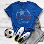 St. Louis Rhinestone T-Shirt, Unisex Soccer Game Day Sports Tee, Soft Comfortable Cotton Shirt, Team Supporters Aesthetic Apparel