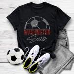 Washington Rhinestone T-Shirt, Athletic Apparel Gift for Soccer Fans, Soft Comfortable Sports Outfit, Unique Design Eye Catching Team Shirt