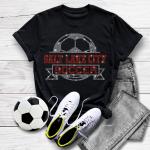 Salt Lake City Rhinestone T-Shirt, Soccer Game Day Mom or Dad Shirt, Retro Unisex Soft Cotton Tee, Aesthetic and Athletic  Sport Shirt