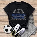 Montreal Rhinestone T-Shirt, Soccer/Football Season Sports Tee, Retro Soccer Apparel, Comfort Colors Soccer Team Gift, Sports Ladies Shirt