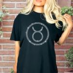 Taurus Sign Trendy Rhinestone T-Shirt, Unique Design Zodiac Sweatshirt, Comfort Colors Birthday Bling Shirt, Ideal Gift for Astrology Lovers