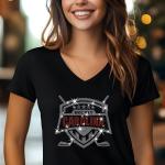 Carolina Hockey Rhinestone T-Shirt, Bling Sports Tee, Sparkling Hockey Shirt, Custom Team Apparel, Game Day Shirt, Gift for Fans