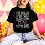Its Me Hi I Am The Birthday Girl It's Me Rhinestone T-Shirt, Funny Party Tee-Shirt, Unique Design Soft-Style Shirt Gift for Daughter