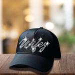 Wifey Rhinestone Hat, Wifey Hat, Party Hat, Gift For Her, Bachelorette Party Hat, Snapback 5 Panel Cap
