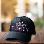 The Party Rhinestone Hat, Party Hat, After Party Hat, Bachelorette Party Hat, Snapback 5 Panel Cap