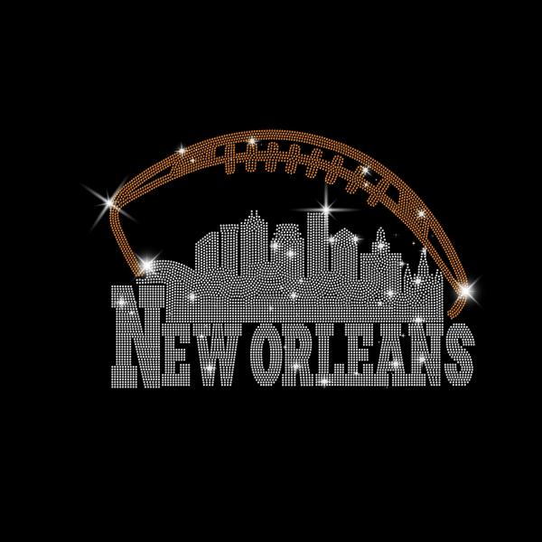 New Orleans Rhinestone Shirt, Sunday Football Shirt, New Orleans Sweatshirt, Football Fan Shirt, Saints Hoodie, Gift for Men or Women