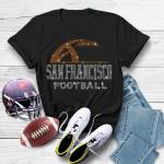 San Francisco Rhinestone Sunday Football T-Shirt, Team Mascot Shirt, Game Day Sports Apparel, Trendy Football Gift for Football Mama