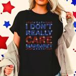 I Don't Really Care Margaret Rhinestone T-Shirt, Statement Shirt, Funny Quote Tee-Shirt, Unisex Soft-Style Cotton Outfit for Her or Him