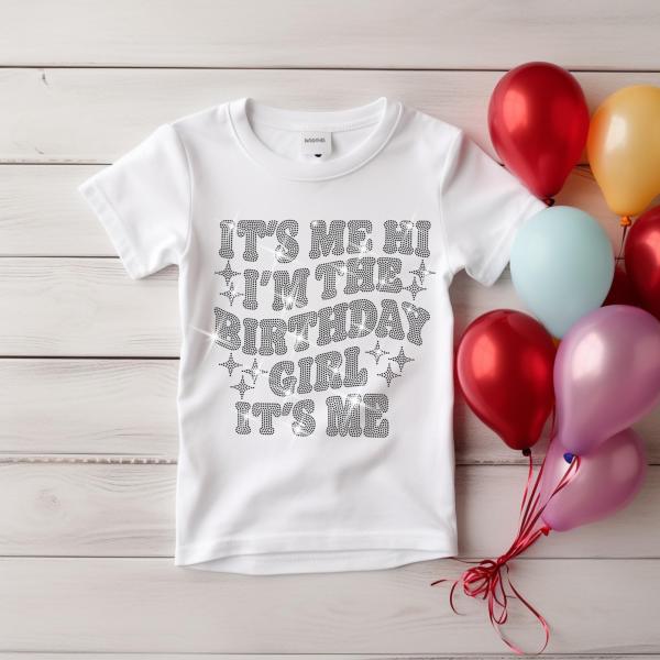 It's Me I'm The Birthday Girl Rhinestone Shirt, Birthday Squad Shirt, Birthday Bling Shirt, Women Adult Birthday Shirt, Birthday Diva Shirt