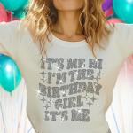 It's Me I'm The Birthday Girl Rhinestone Shirt, Birthday Squad Shirt, Birthday Bling Shirt, Women Adult Birthday Shirt, Birthday Diva Shirt