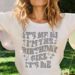 It's Me I'm The Birthday Girl Rhinestone Shirt, Birthday Squad Shirt, Birthday Bling Shirt, Women Adult Birthday Shirt, Birthday Diva Shirt