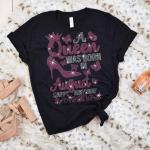 Birthday Rhinestone T-Shirt for Queens Born in August, Birthday Girl Retro Outfit, Virgo Astrology Shirt Gift, Star Sign Leo Sweatshirt