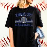 Kansas City Baseball Rhinestone T-Shirt, Team Spirit Wear Tee-Shirt, Comfort Colors Game Day Apparel, Super-Soft Adult & Youth Shirt