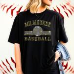 Milwaukee Baseball Rhinestone T-Shirt, Teams Favorite Mascot Tee-Shirt, Retro Game Day Sports Shirt, Perfect Gift for Sport Lovers