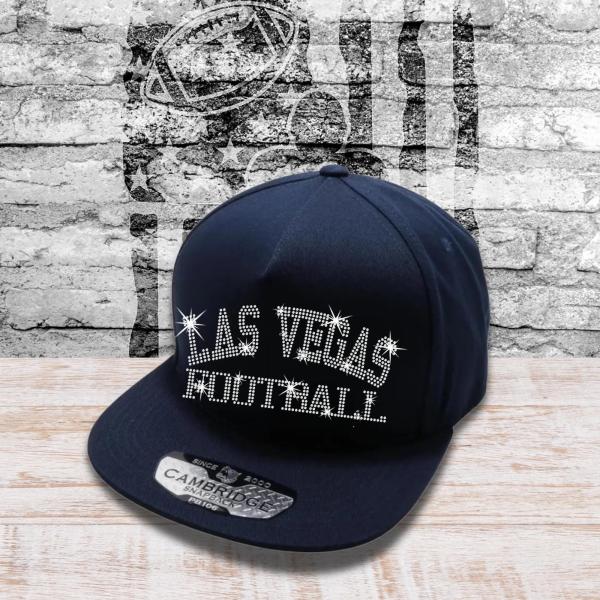 Las Vegas Football Rhinestone Caps, Game Day Snapback Cap, Matching Trucker Hat, New Season Sportswear, Summer Cap for Stadium/Streetwear