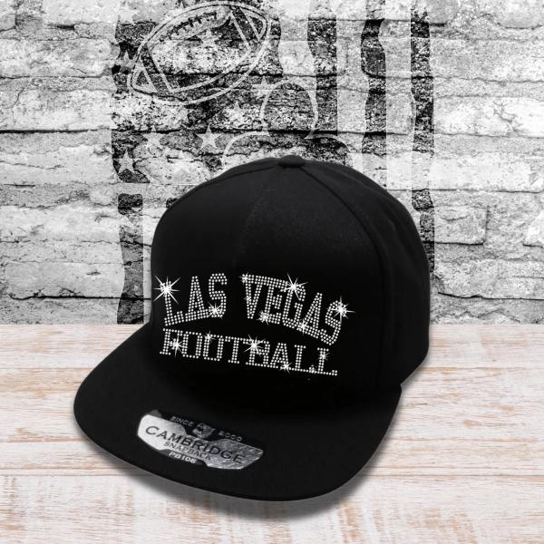 Las Vegas Football Rhinestone Caps, Game Day Snapback Cap, Matching Trucker Hat, New Season Sportswear, Summer Cap for Stadium/Streetwear