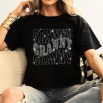 Granny Rhinestone T-Shirt, Grandma Era Shirt, Nanny Birthday & Mothers Day Tee-Shirt Gift from Grandchilds, Cozy Nana Mimi Gigi Sweatshirt