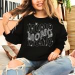 Momo Rhinestone T-Shirt, Best Mama Ever Tee-Shirt, Mother's Day & Birthday Present, Mommy Retro Top, Motherhood Shirt Gift for New Mom