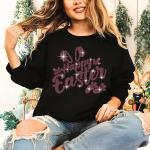 Happy Easter Rhinestone T-Shirt, Matching Family Shirt, Groovy Easter Day Tee-Shirt, Cool Cute Bunny Sweatshirt Gift for Boys or Girls