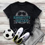 Kansas City Rhinestone T-Shirt, Soccer Fans Gift Tee-Shirt, Comfort Colors Unisex Super-Soft Adult & Youth Shirt, Sports Ladies Cotton Shirt