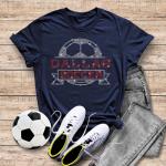 Dallas Rhinestone T-Shirt, Soccer Mom Game Day Cheer Shirt, Fall Season Sports/Football  Mom Cheer Apparel, Retro Style Athletic Gift Shirt