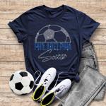 Philadelphia Rhinestone T-Shirt, Sundays are Soccer Shirt, Aesthetic Tops Shirt, Athletic Apparel, Fit Cotton Outfit, Gifts for Boyfriend