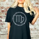 Virgo Sign Fashionable Rhinestone T-Shirt, Birth Month T-Shirt, Zodiac Astrological Unisex Sweatshirt, Funny Virgo Gift For Him Or Her
