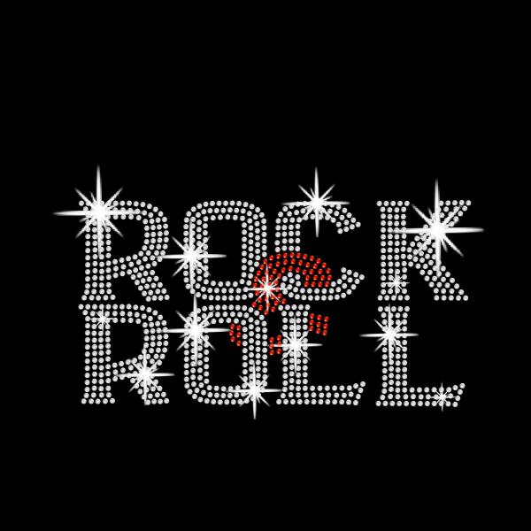 Rock & Roll Rhinestone Hat, Rock n' Roll Hat, Rock Music Hat, Rock Concert Hat, Snapback 5 Panel Cap
