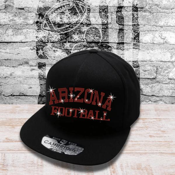 Arizona Football Rhinestone Caps, Sports Teams Fans Game Day Headwear, Coach Trucker Hat, Cheer Mom Hats, Adjustable Snapback Hat
