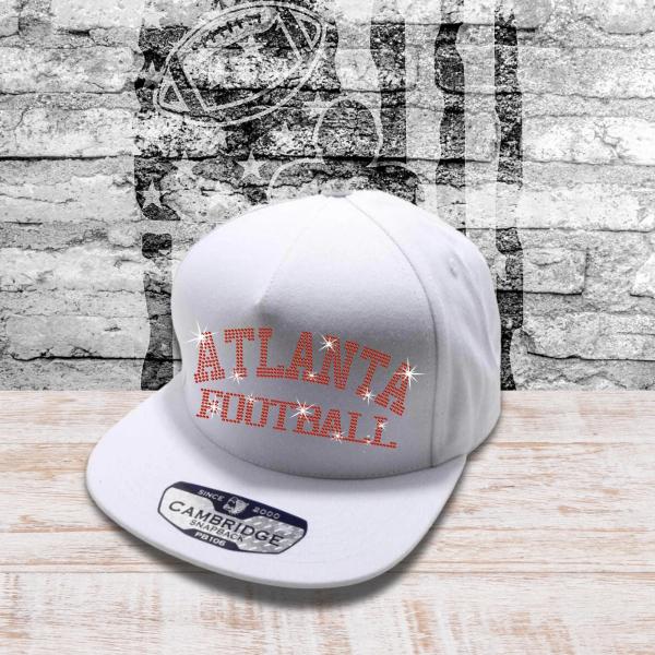 Atlanta Football Rhinestone Caps, Game Day Team Fans Headwear, Funny Coach Hat, Cheerleading Cap, Sports Mom Trucker Hat, Tailgate Hat