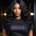 Minnesota Rhinestone Football Shirt, Shine Bright and Show Your Team with This Stylish, Quality Design, Perfect for Game Days & Tailgates